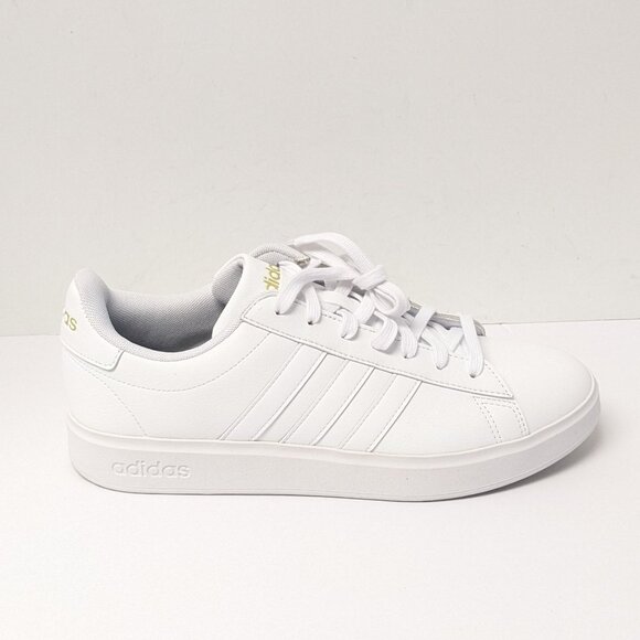 Adidas Grand Court 2.0 Sporty Sneakers, White, Women's 11 - Picture 2 of 7